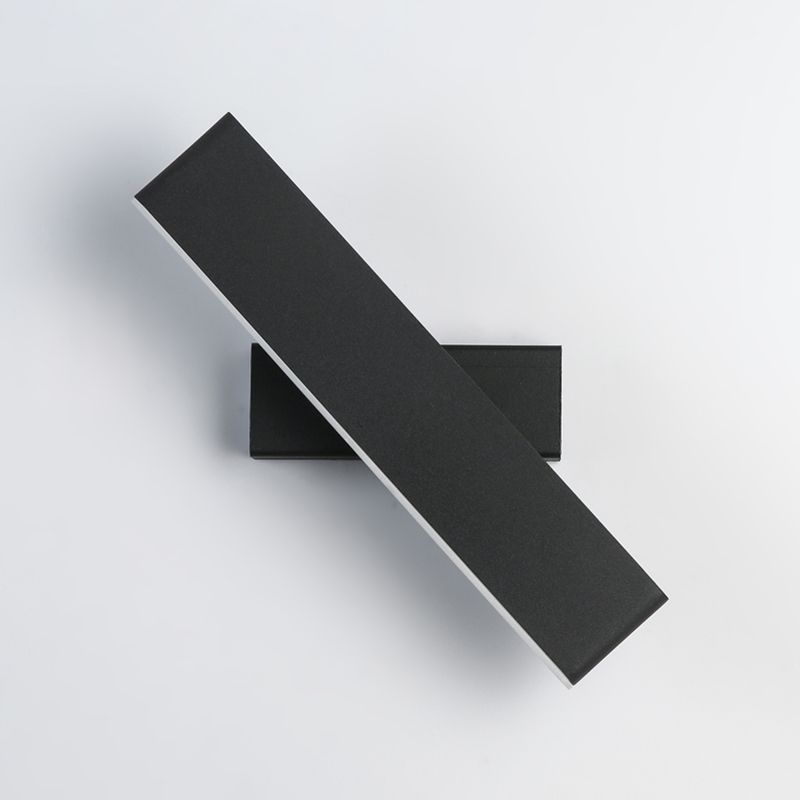 Modern Simple Iron Wall Light Rectangle Shape LED Rotatable Wall Lamp for Living Room