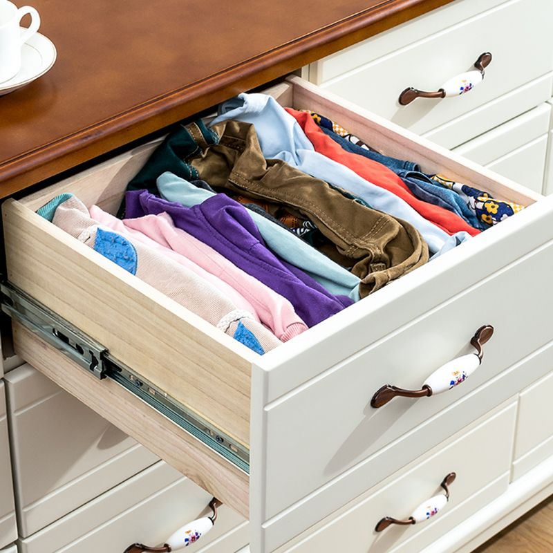 15.74" Wide Accent Chest with Drawers Solid Wood Chest with Cabriole Legs