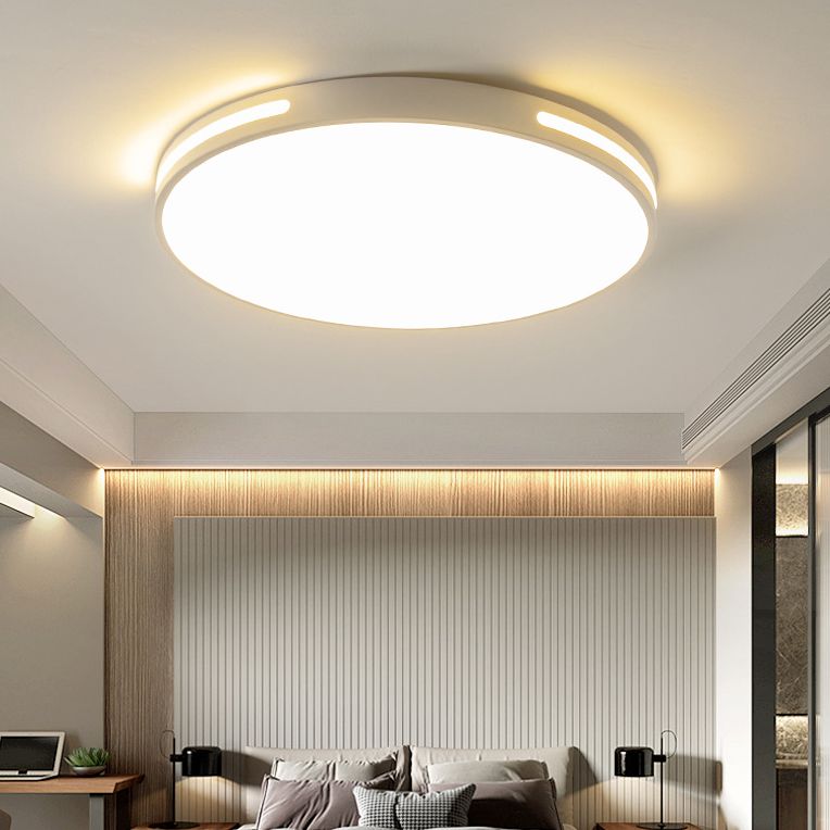360° surroundverlichting Ronde LED-plafondlamp Modern minimalisme Metalen opengewerkte randen Inbouwlamp voor studeerkamer