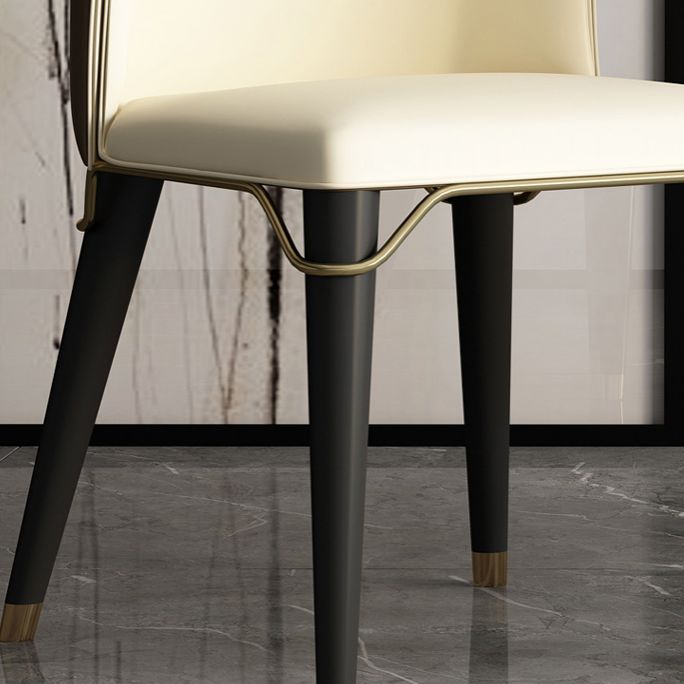 Sillas sin brazos de comedor de madera Glam, sillón con respaldo para uso en restaurantes