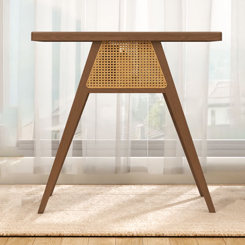 2 Person Patio Dining Table Set Rubber Wood Bistro Table Set