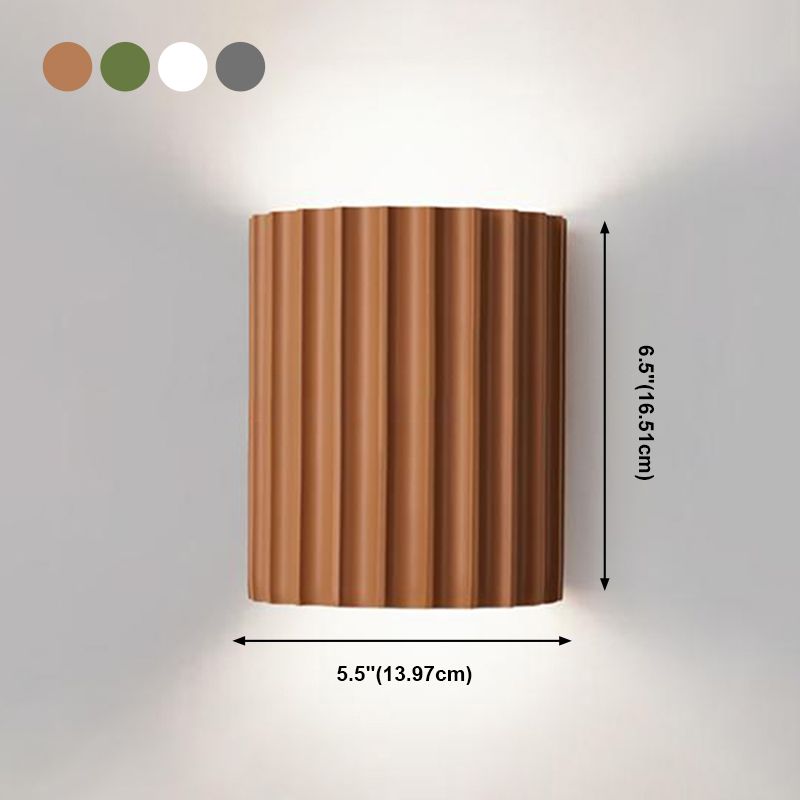 Approche de la luminosité de la paroi à demi-cylindre de style moderne Résine 2 lumières Éclairage mural