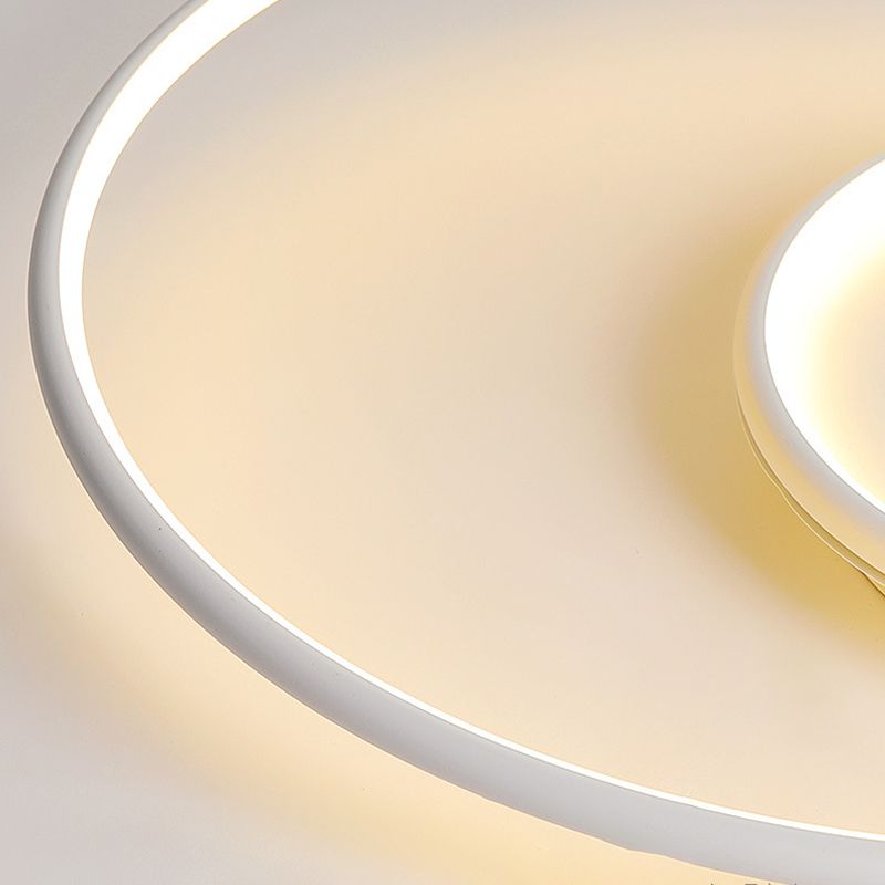 LED White Ceiling Light Contemporary Flush Mount Lighting for Room