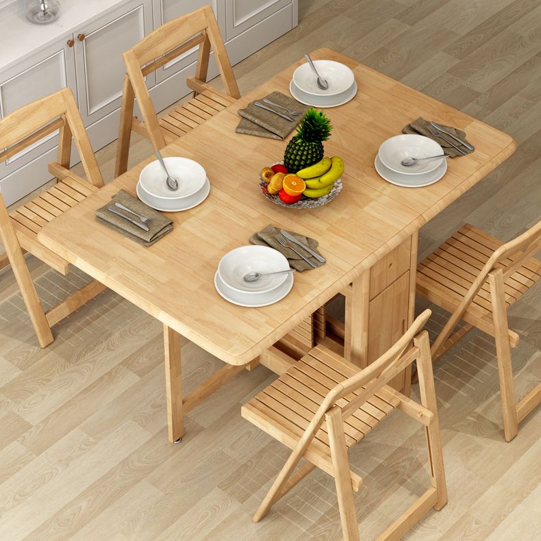 Mid-Century Modern Dining Table Solid Wood Table with Solid Wood Base(only table)