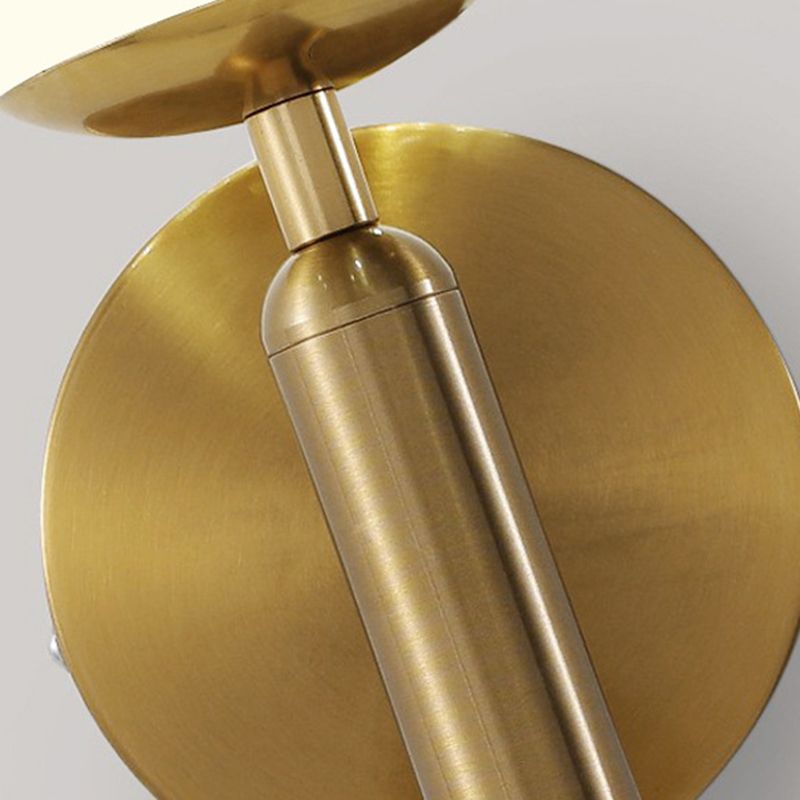 Contemporary Vanity Lighting Globe Glass Wall Light Fixture in White for Bathroom