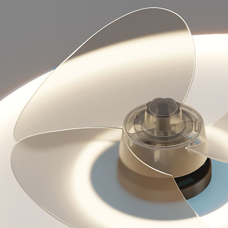 3-Blade Ceiling Fan Children Metallic Polish Finish Fan with Light for Living Room
