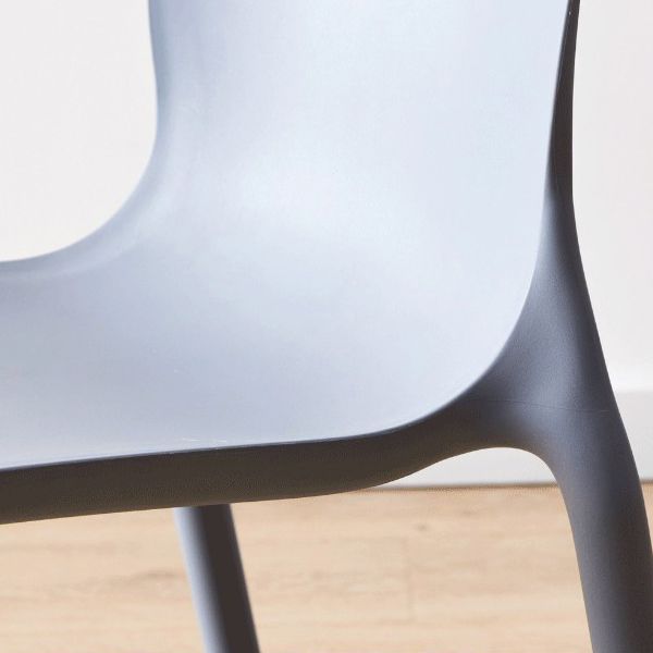 Contemporary Plastic  Dining Side Chair Stackable Side Chair Set for Dining Room
