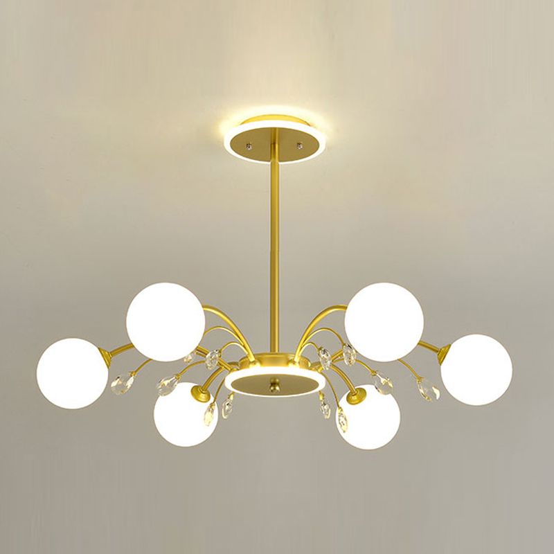 Globe Pendant Lights Modern Glass Pendant Lighting Fixture for Living Room