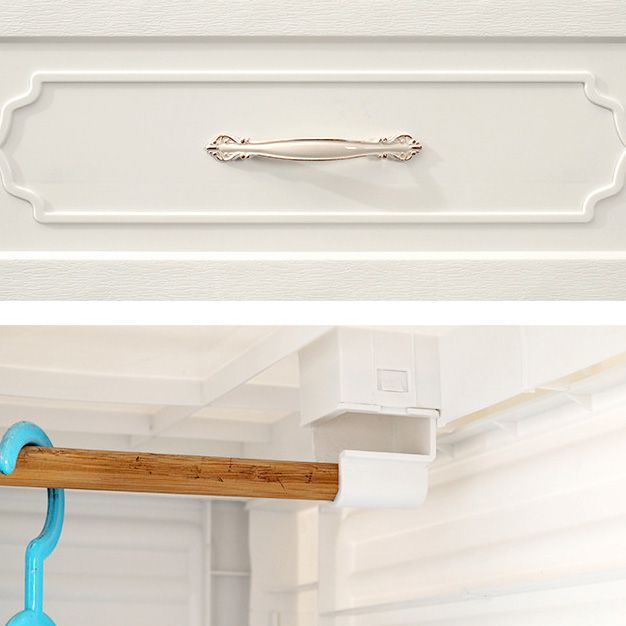 Contemporary Wardrobe Armoire with Drawer Plastic Wardrobe Cabinet