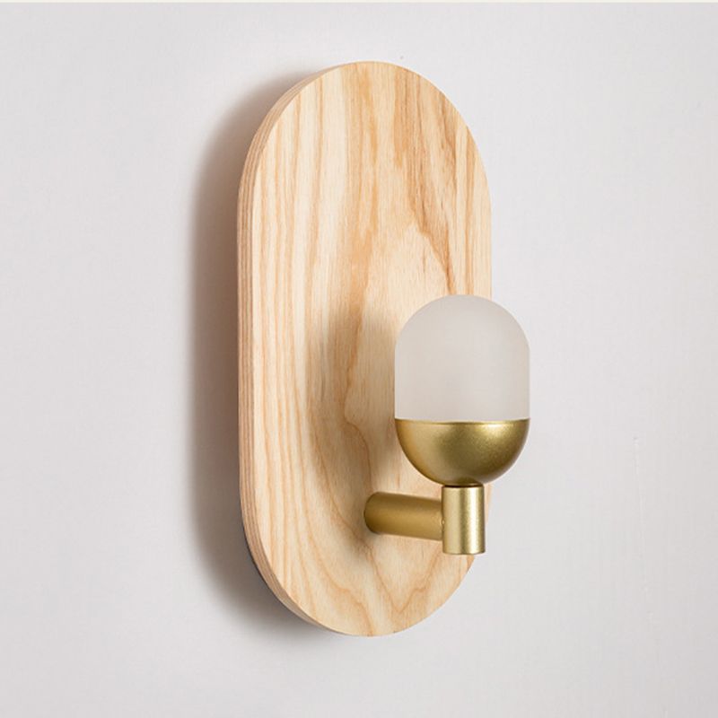 Modernism Wood Wall Light Acrylic Shaded Lighting for Bedroom