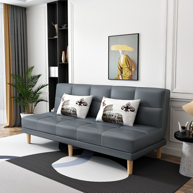 Moderner armloser Sofa 27,55 "W Cabrio Sleeper Sofa für Wohnzimmer