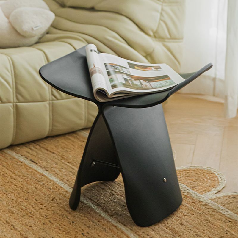 12" Wide Contemporary Corner Table Solid Wood Accent Side Table
