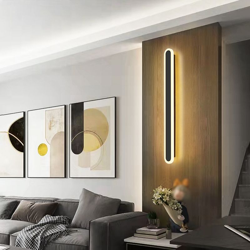 Metall Lineare Form Wandleuchten moderner Stil 1 Lichtwandmontage Licht
