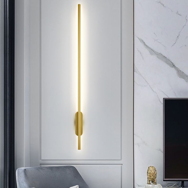 Linear Wall Mounted Light Fixture Minimalist-Style LED Metal Sconce Light Fixture