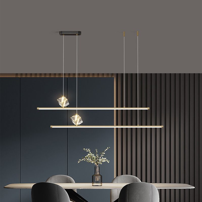 Creative Hanging Island Light Metal LED Hanging Lighting Fixture for Sitting Room