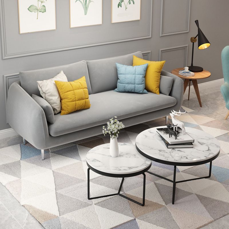 Modernism Standard 4 Legs Sofa Square Arm Sofa for Living Room