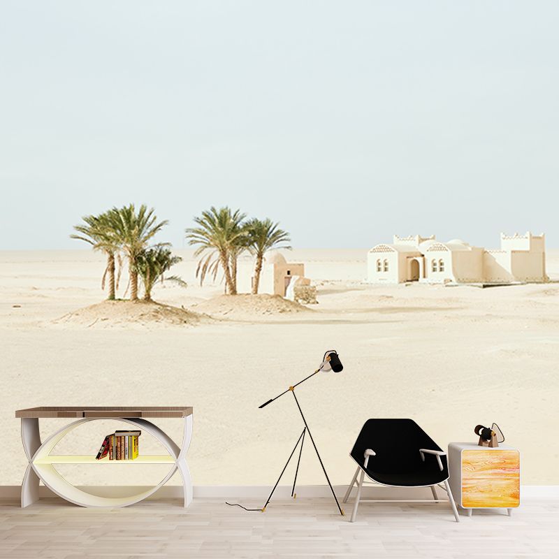 Desert Landscape Resistant Mural Wallpaper Environment Friendly Sleeping Room Wall Mural