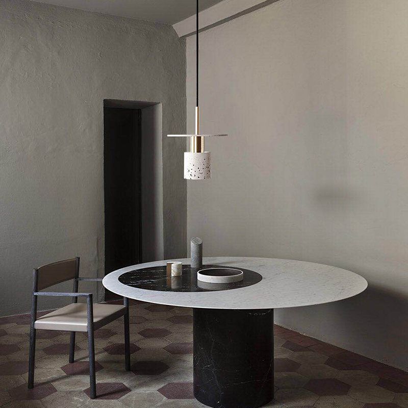 Cilinder slaapkamer hangend plafond licht steen minimalistische stijl plafond hanger licht