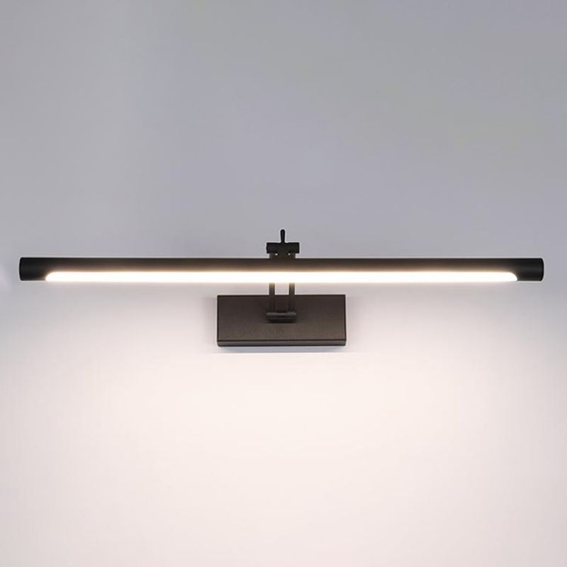 Lineaire wandverlichting Moderne stijl 1 Lichte ijdelheid SCONCE LICHTEN IN ZWART