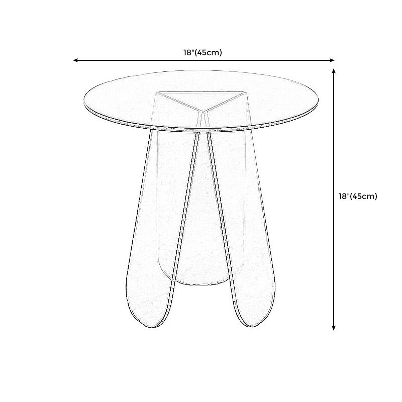 Light Luxury Gradient Colorful Coffee Table Round Oval Acrylic Coffee Table