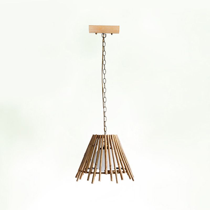 Wooden Hanging Light Contemporary Creative Pendent Lighting Fixture for Dining Room