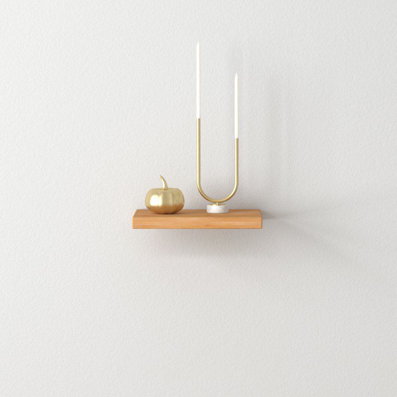 Scandinavian Floating Shelf Bookcase Wooden Bookshelf for Study Room