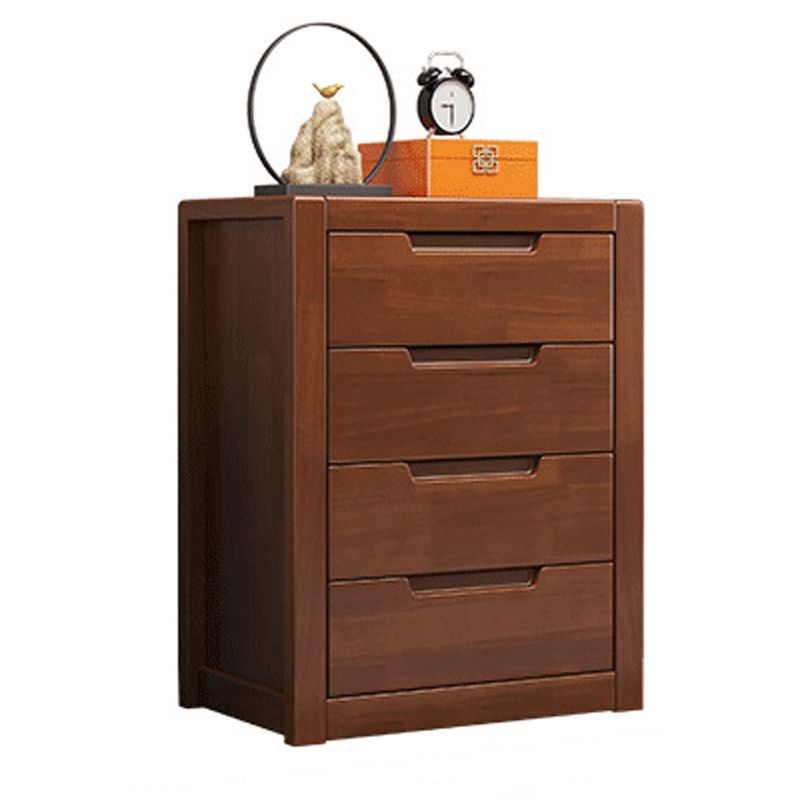 Contemporary Solid Wood Storage Chest Bedroom Chest with Drawers