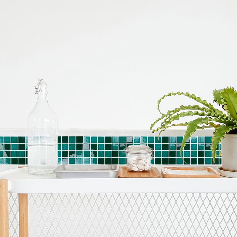 Boho mozaïektegels behangpaneel PVC schil en plak donkere kleur wanddecoratie voor thuis