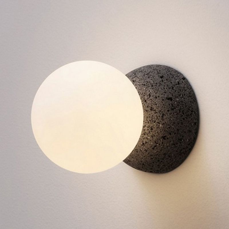 Modern Style Sphere Wall Light Sconces Glass 1 Light Wall Lighting Ideas