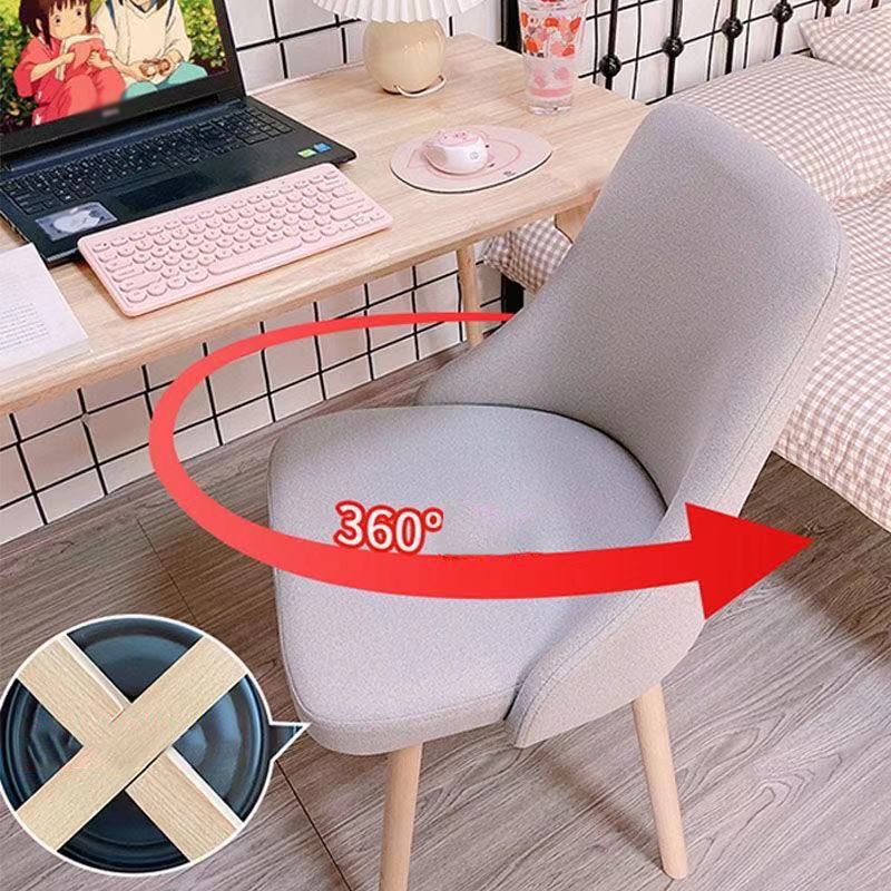 Solid Back Chair Industrial Wood Dining Kitchen Room Side Chair