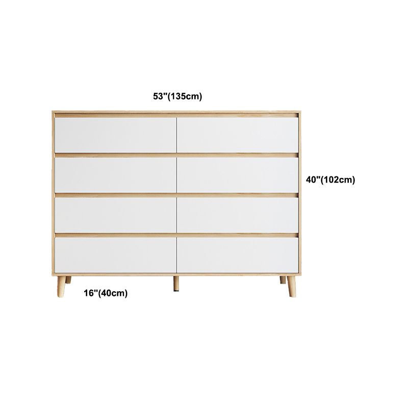 Contemporary Bedroom Chest 16" Wide Storage Chest with Drawers