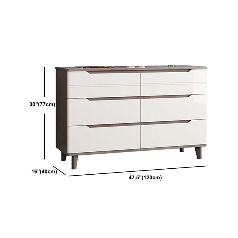 Rectangle Wooden Chest, Contemporary Accent Chest with Drawers