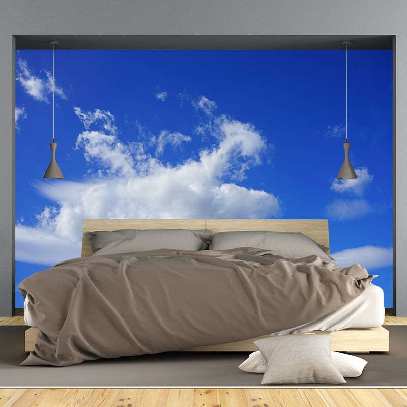 Modern Decorative Sky Scenery Wall Mural for Living Room, Moisture Resistant