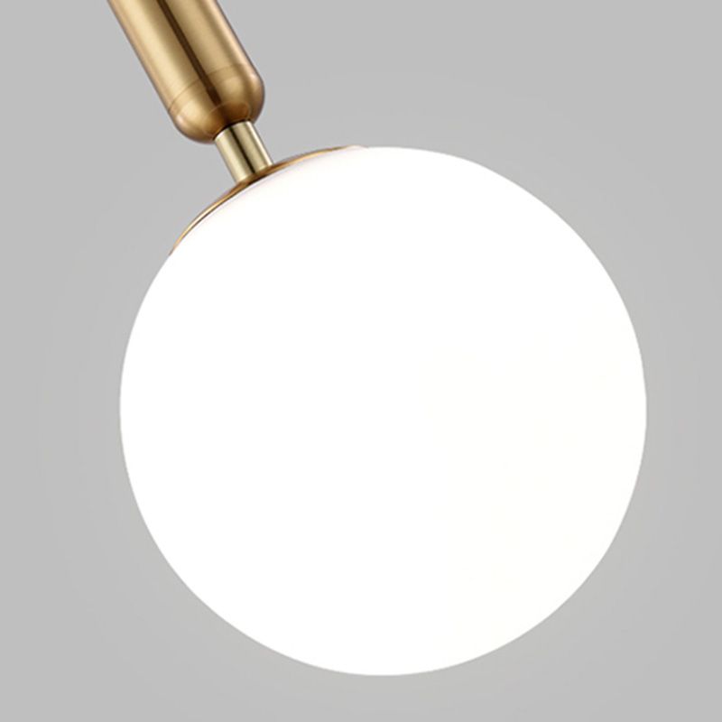 Glass Orb Wall Mounted Light Fixture Simplicity Style Wall Light Sconce for Bedroom