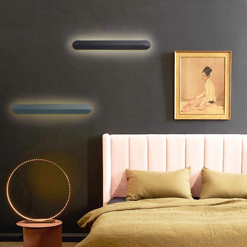 1 Light Linear Wall Mount Light Modern Metal Wall Mount Light Fixture