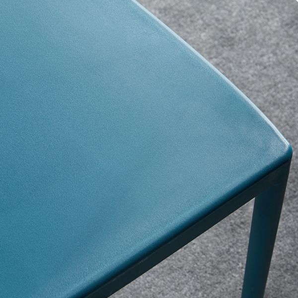 Chaise d'appoint scandinave à dossier ouvert, chaise de salle à manger empilable en plastique