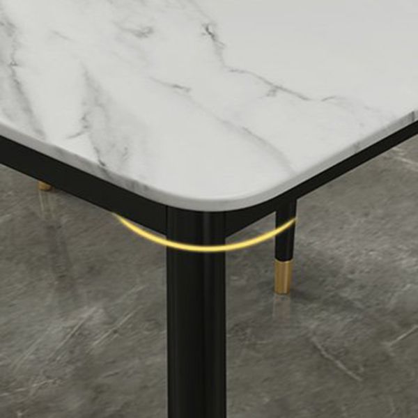 Modern Stone Rectangular Dining Table for Restaurant and Bar