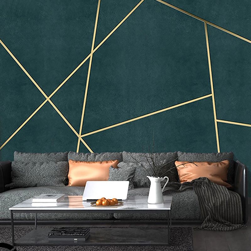 Contemporary Wall Murals for Fireplace, Geometries and Lines, Made to Measure