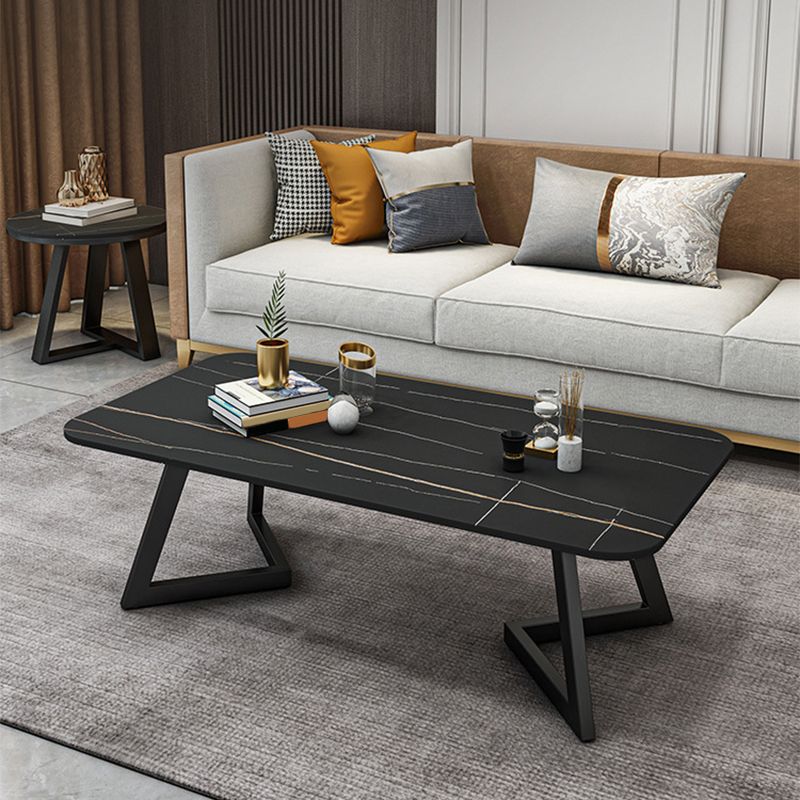 Slate Coffee Table Rectangle 17.7" High Coffee Cocktail Table