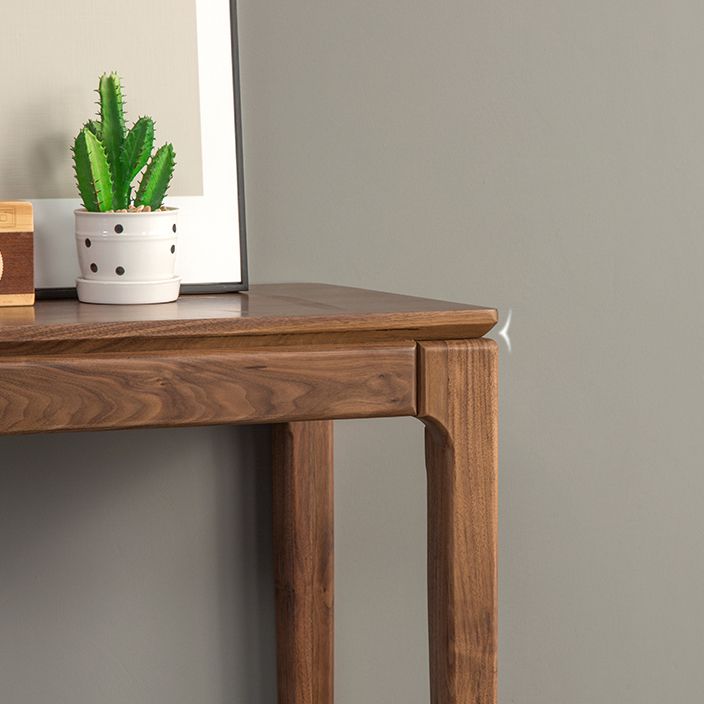Solid Wood Mid-Century ModernTable in Brone Console Table 30"H