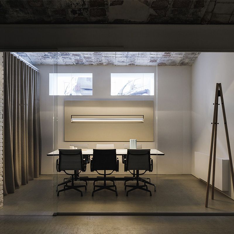 Estilo moderno lineal lámpara de lámpara de metal 1- iluminación colgante de luz