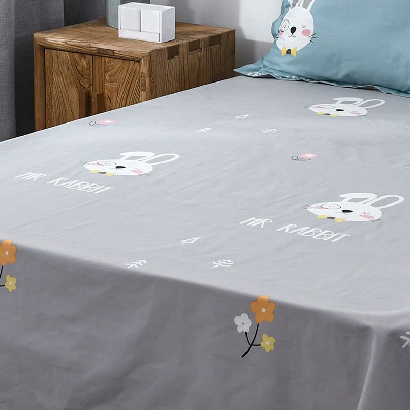 Sheet Sets Cotton Cartoon Printed Ultra Soft Wrinkle Resistant Breathable Bed Sheet Set