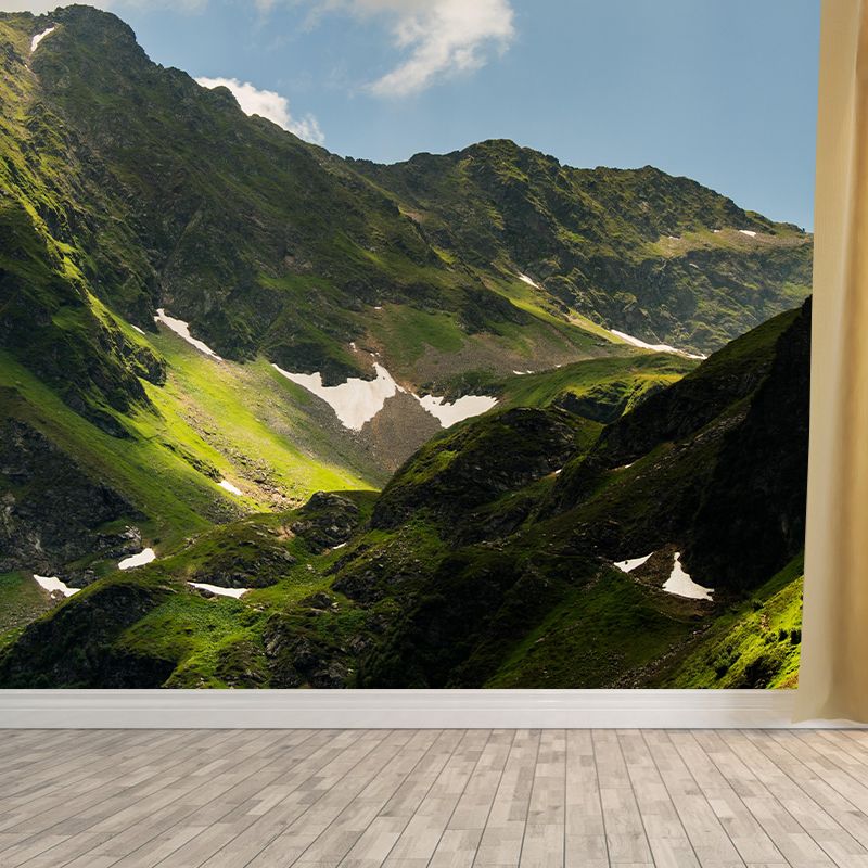 Mountain Wall Mural Wallpaper Modern Style Mildew Resistant for Living Room