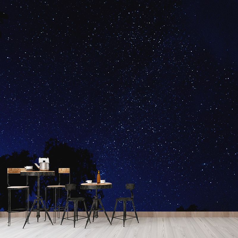 Full Size Nebula Wall Mural Decal Modern Dreamy Universe Wall Decor Wall Murals for Bedrooms