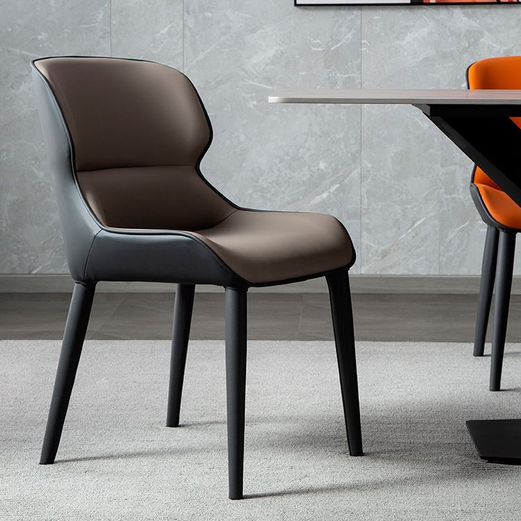 Chaise de salle à manger de style contemporain éponge chaise latéral rembourrée pour la maison