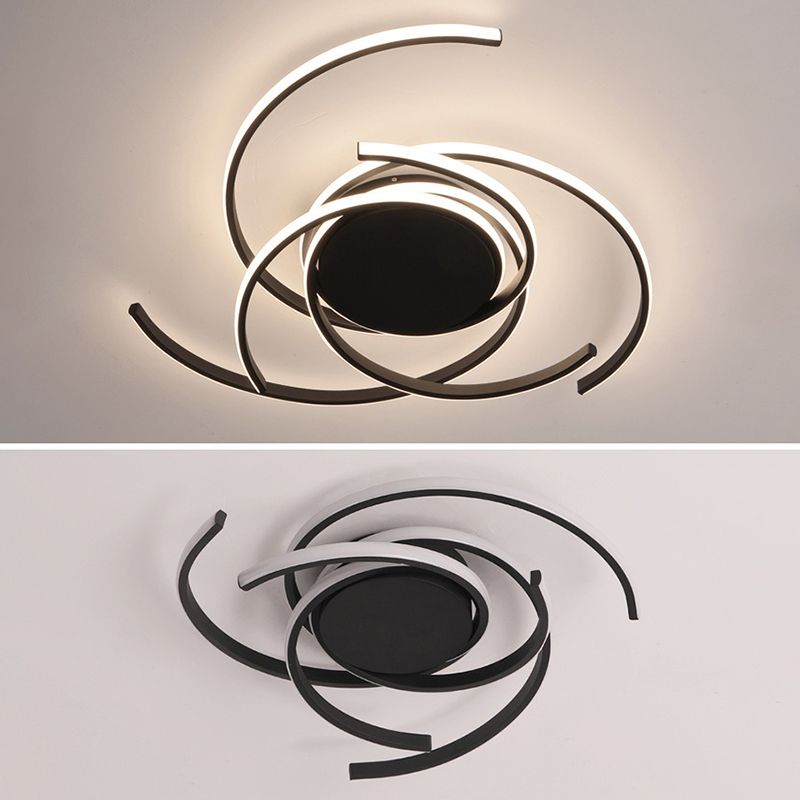 Lámpara empotrada en el techo con sombra de metal, lámpara LED de estilo minimalista montada en el techo