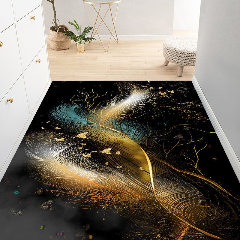 Moderner Teppich Polyester glänzender Teppich Färbung widerstandsfähiger Teppich für Wohnzimmer
