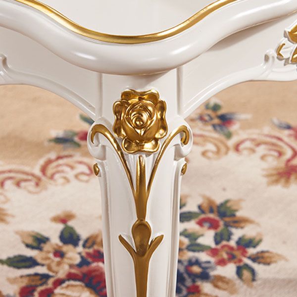 Silla de comedor tapizada victoriana King Louis Back Silla de comedor con acabado mate (juego de 2)