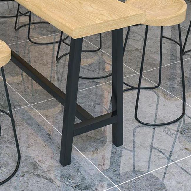 Contemporary Bar Height Pub Table Solid Wood Counter Height Table