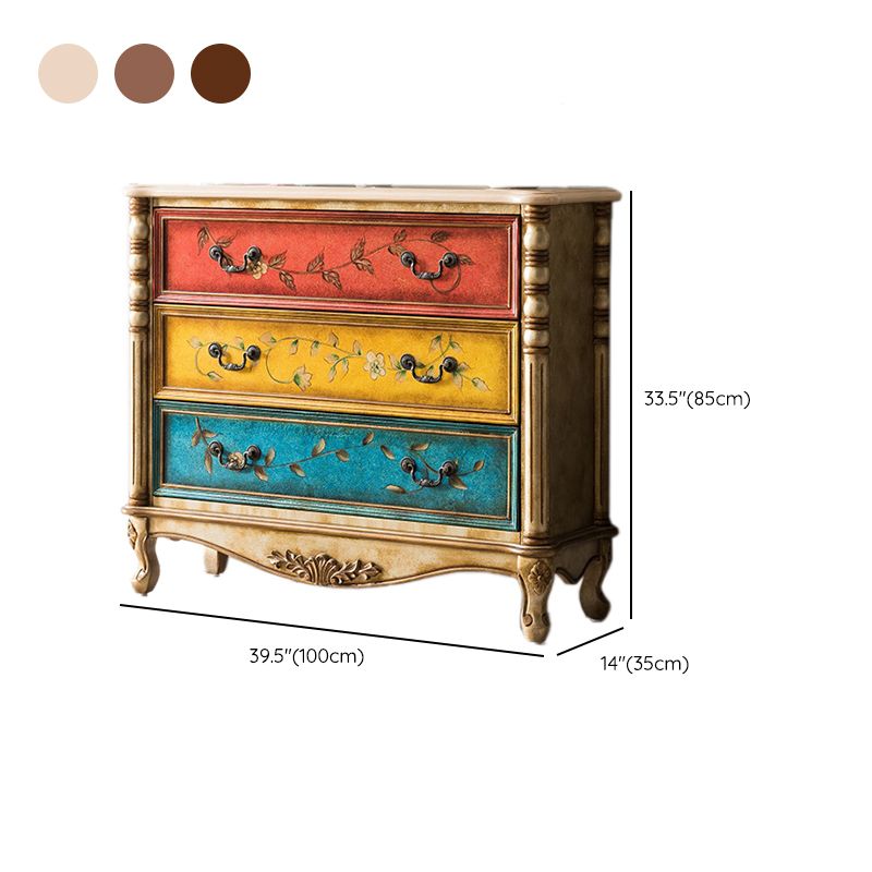 Mid-century Modern  Wooden Chest Rectangle Accent Chest with Drawers